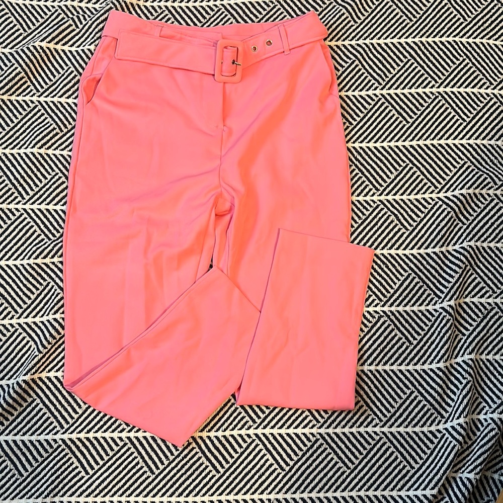 High waist pink pant